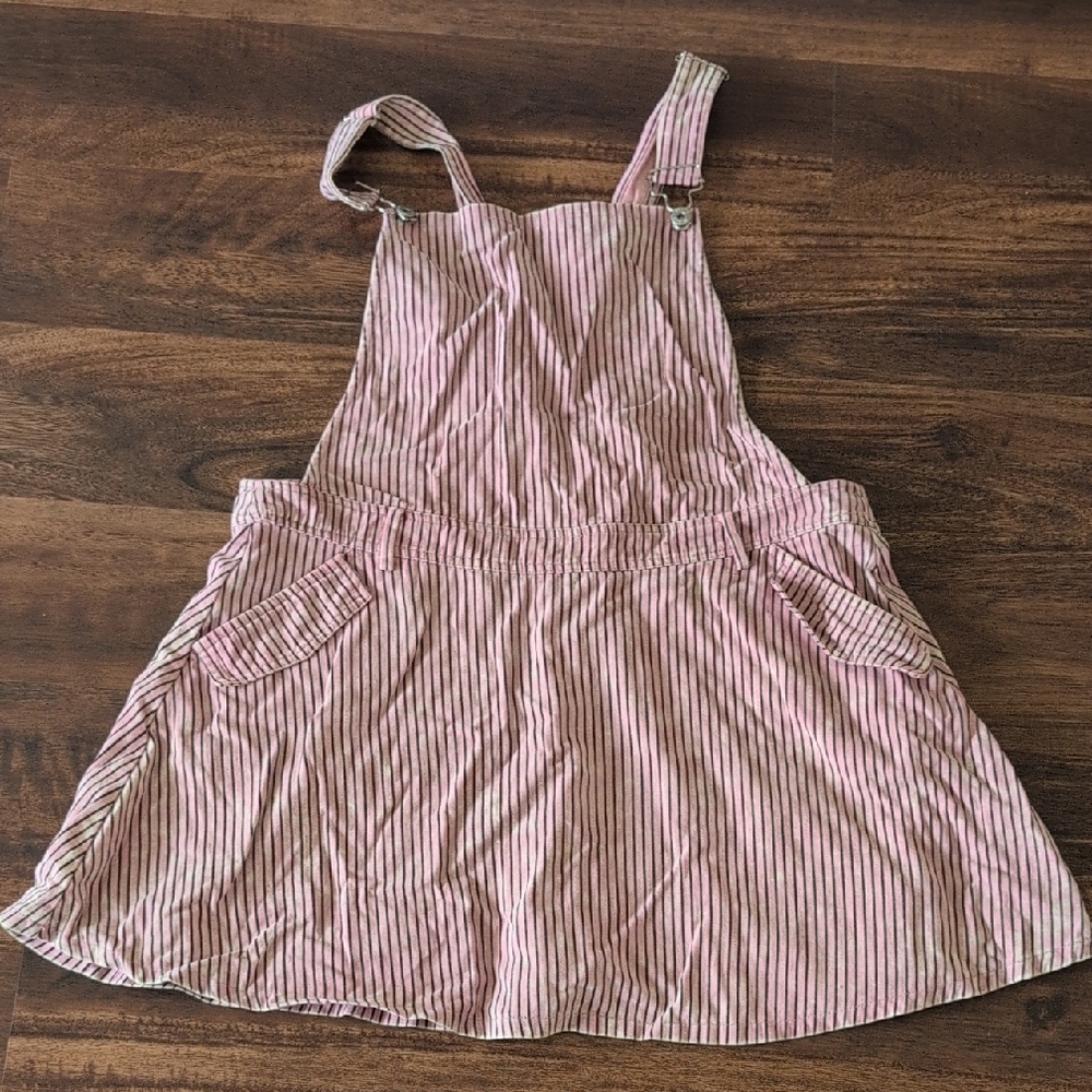 Striped Pink  Overall Skort